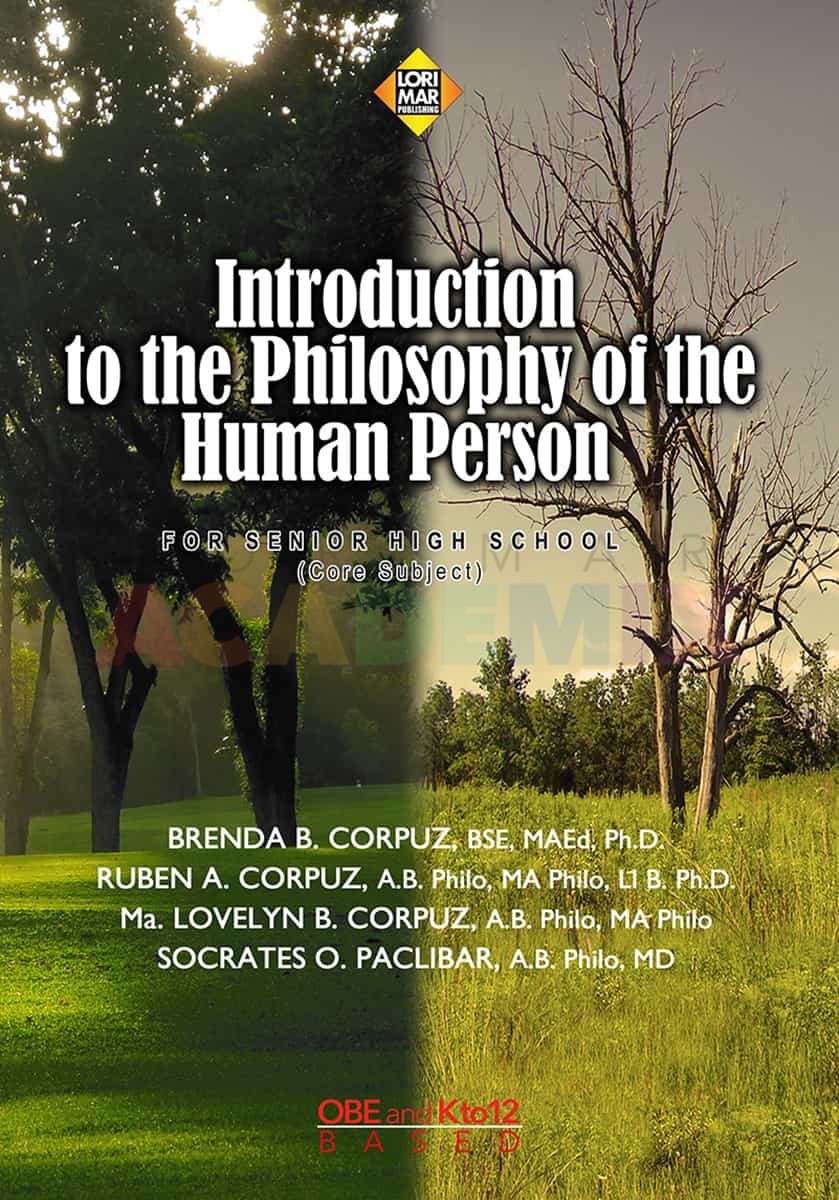 Introduction To The Philosophy Of The Human Person For Senior High ...